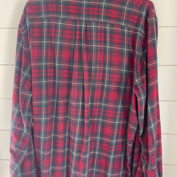 NWT Vans Anaheim Heavyweight Buttondown Flannel – Men’s L Red - Picture 2 of 3